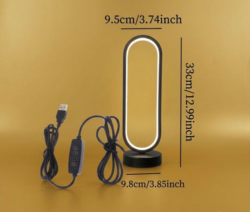 Lampe OVO anneau LED ovale, lumière blanc chaud d'ambiance